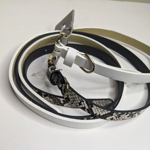 New! 2 pack belts - lip blue size large (m)